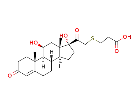 3-[2-[(10R,11S,13S,17R)-11,17-dihydroxy-10,13-dimethyl-3-oxo-2,6,7,8,9,11,12,14,15,16-decahydro-1H-cyclopenta[a]phenanthren-17-yl]-2-oxoethyl]sulfanylpropanoic acid