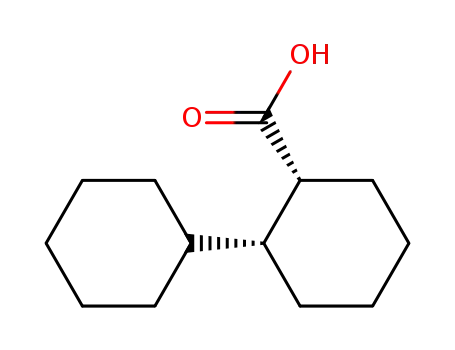Molecular Structure of 114160-21-3 ((+/-)-<i>cis</i>-bicyclohexyl-2-carboxylic acid)