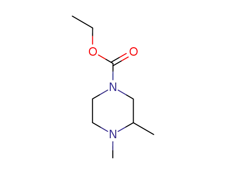 Molecular Structure of 114649-94-4 (1-Piperazinecarboxylicacid,3,4-dimethyl-,ethylester(9CI))