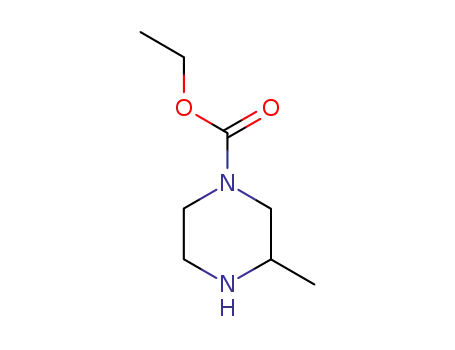 Molecular Structure of 90152-49-1 (1-Piperazinecarboxylicacid,3-methyl-,ethylester(7CI,9CI))