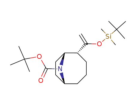Molecular Structure of 125736-01-8 (tert-butyl 2-(1-{[tert-butyl(dimethyl)silyl]oxy}ethenyl)-9-azabicyclo[4.2.1]nonane-9-carboxylate)