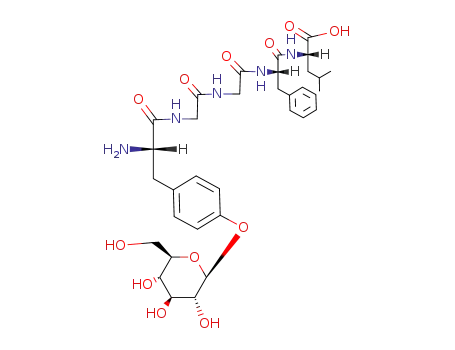 Molecular Structure of 113282-58-9 ((2S,5S,14S)-14-amino-5-benzyl-2-(2-methylpropyl)-4,7,10,13-tetraoxo-15-(4-{[(2S,3R,4S,5S,6R)-3,4,5-trihydroxy-6-(hydroxymethyl)tetrahydro-2H-pyran-2-yl]oxy}phenyl)-3,6,9,12-tetraazapentadecan-1-oic acid (non-preferred name))