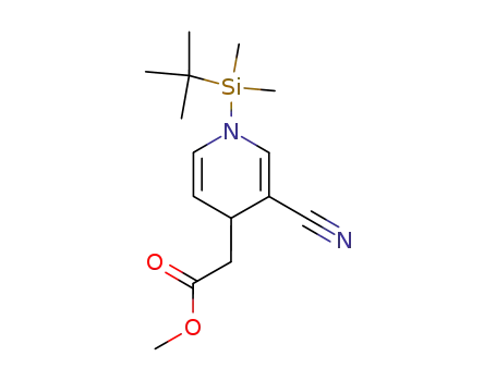 [1-(tert-Butyl-dimethyl-silanyl)-3-cyano-1,4-dihydro-pyridin-4-yl]-acetic acid methyl ester