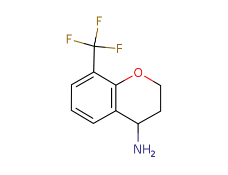 Molecular Structure of 890839-70-0 (8-(trifluoromethyl)chroman-4-amine)