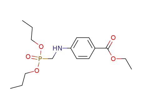 Molecular Structure of 114416-20-5 (ethyl 4-{[(dipropoxyphosphoryl)methyl]amino}benzoate)