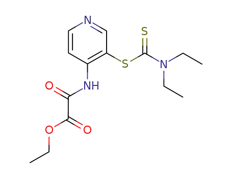 <<3-<<(diethylamino)thioxomethyl>thio>-4-pyridinyl>amino>oxoacetic acid ethyl ester
