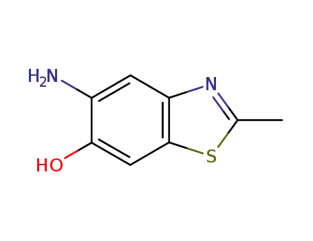 Molecular Structure of 99584-08-4 (6-Benzothiazolol,5-amino-2-methyl-(6CI))