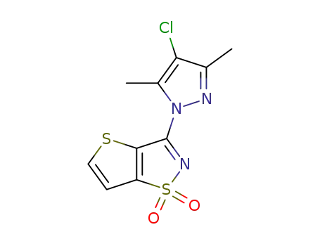 Thieno(2,3-d)isothiazole, 3-(4-chloro-3,5-dimethyl-1H-pyrazol-1-yl)-, 1,1-dioxide