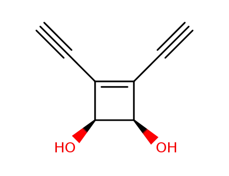 Molecular Structure of 125358-28-3 (3-Cyclobutene-1,2-diol, 3,4-diethynyl-, cis- (9CI))