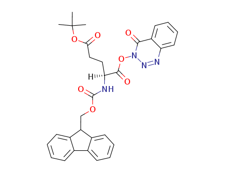 Pentanoic acid,4-[[(9H-fluoren-9-ylmethoxy)carbonyl]amino]-5-oxo-5-[(4-oxo-1,2,3-benzotriazin-3(4H)-yl)oxy]-,1,1-dimethylethyl ester, (S)- (9CI)
