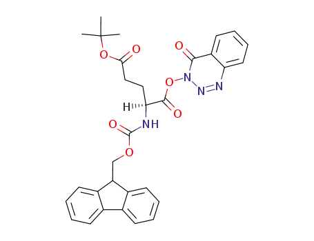 Molecular Structure of 114119-86-7 (Fmoc-Glu(OBut)-ODhbt)