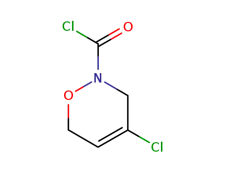 Molecular Structure of 124739-91-9 (2H-1,2-Oxazine-2-carbonyl chloride, 4-chloro-3,6-dihydro- (9CI))