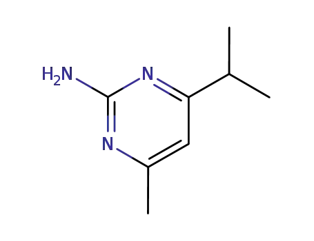 Molecular Structure of 114042-94-3 (2-Pyrimidinamine,4-methyl-6-(1-methylethyl)-(9CI))