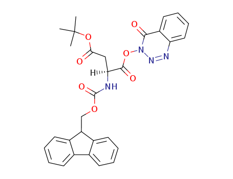 Butanoic acid,3-[[(9H-fluoren-9-ylmethoxy)carbonyl]amino]-4-oxo-4-[(4-oxo-1,2,3-benzotriazin-3(4H)-yl)oxy]-,1,1-dimethylethyl ester, (S)- (9CI)