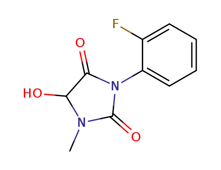 3-(2-fluorophenyl)-5-hydroxy-1-methylimidazolidine-2,4-dione