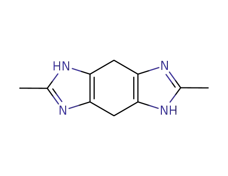 Molecular Structure of 114205-32-2 (Benzo[1,2-d:4,5-d]diimidazole, 1,4,7,8-tetrahydro-2,6-dimethyl- (6CI))