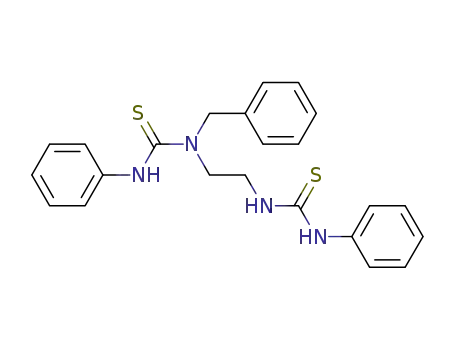 Molecular Structure of 114599-41-6 (N-{2-[(anilinocarbothioyl)amino]ethyl}-N-benzyl-N'-phenylthiourea)