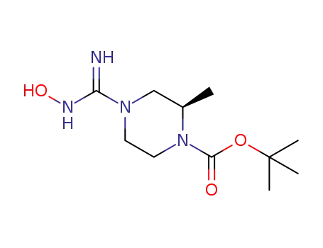 (R)-tert-butyl 4-(N-hydroxycarbamimidoyl)-2-methylpiperazine-1-carboxylate