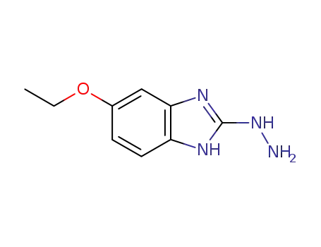 Molecular Structure of 113977-04-1 (Benzimidazole, 5(or 6)-ethoxy-2-hydrazino- (6CI))
