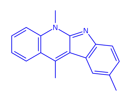 Molecular Structure of 125157-98-4 (5,9,11-trimethyl-5H-indolo[2,3-b]quinoline)