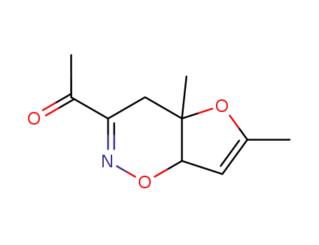 3-acetyl-4a,7a-dihydro-4a,6-dimethyl-4H-furo<2,3-e>-1,2-oxazine