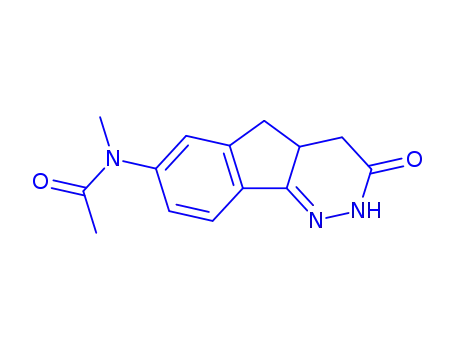 Molecular Structure of 114915-74-1 (N-methyl-N-(3-oxo-3,4,4a,5-tetrahydro-2H-indeno[1,2-c]pyridazin-7-yl)acetamide)
