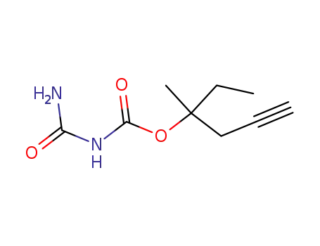 Molecular Structure of 114535-97-6 (5-Hexyn-3-ol,3-methyl-,allophanate(6CI))