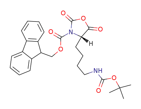 Molecular Structure of 125814-22-4 (NOMEGA-tert-Butoxycarbonyl-NALPHA-9-fluorenylmethoxycarbonyl-L-lysine NALPH)