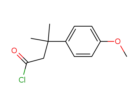 β-<4-Methoxy-phenyl>-isovaleriansaeure-chlorid