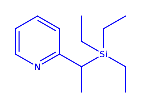Molecular Structure of 113948-60-0 (Pyridine,2-[1-(triethylsilyl)ethyl]-(9CI))