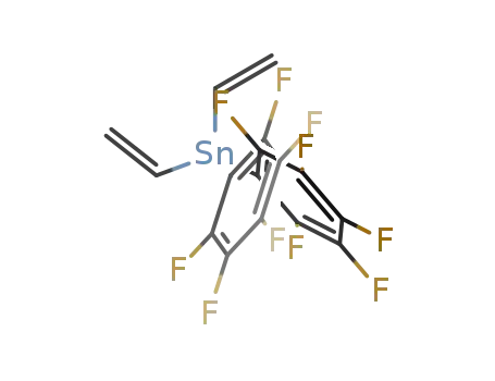 Molecular Structure of 1247-12-7 (Bis(pentafluorophenyl)divinylstannane)