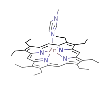 (1-methylimidazole)-2,3,7,8,12,13,17,18-octaethylporphinato zinc(II)