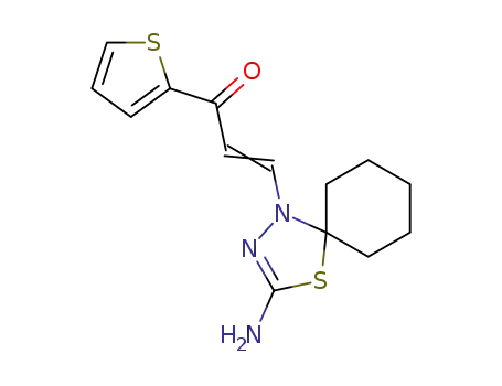 3-(3-Amino-4-thia-1,2-diazaspiro(4,5)dec-2-en-1-yl)-1-(2-thienyl)-2-propen-1-one
