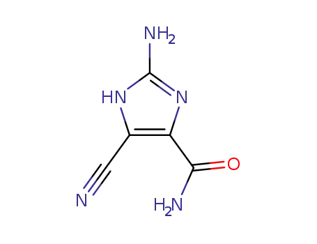 Molecular Structure of 125815-68-1 (2-AMINO-4-CYANO-5-IMIDAZOLECARBOXAMIDE)