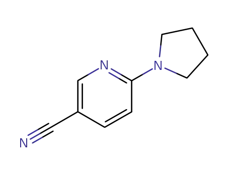 Molecular Structure of 90839-82-0 (6-PYRROLIDIN-1-YLNICOTINONITRILE)