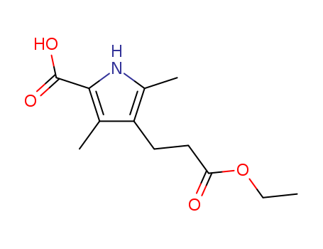 2,4-DIMETHYL-3-(CARBETHOXY PROPYL)-PYRROLE-5-CARBOXYLIC ACID