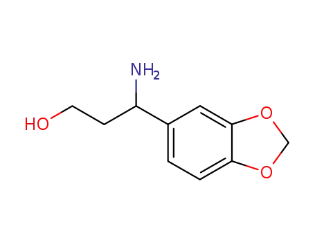Molecular Structure of 113511-45-8 (3-AMINO-3-(1,3-BENZODIOXOL-5-YL)-1-PROPANOL)