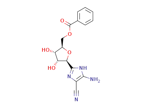 5-amino-2-(<i>O</i><sup>5</sup>-benzoyl-β-<i>D</i>-ribofuranosyl)-1(3)<i>H</i>-imidazole-4-carbonitrile