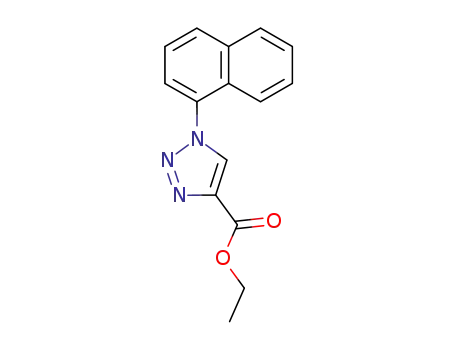 Molecular Structure of 91165-90-1 (1-(1-Naphtyl)-1H-1,2,3-triazole-4-carboxylic acid ethyl ester)