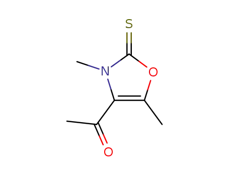 Ethanone, 1-(2,3-dihydro-3,5-dimethyl-2-thioxo-4-oxazolyl)- (9CI)
