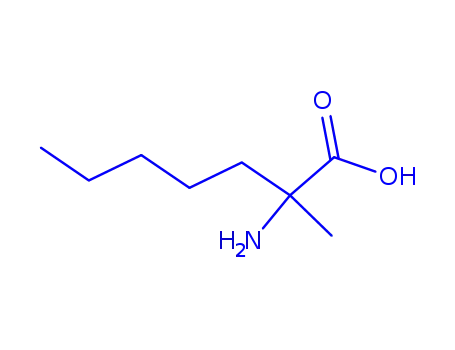 Molecular Structure of 114819-07-7 (Heptanoic acid, 2-amino-2-methyl-, (2R)- (9CI))