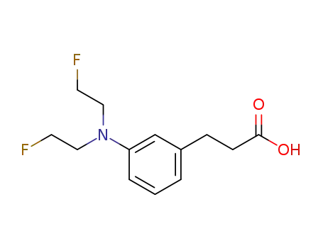 Molecular Structure of 1148-78-3 (3-[3-(bis(2-fluoroethyl)amino)phenyl]propanoic acid)