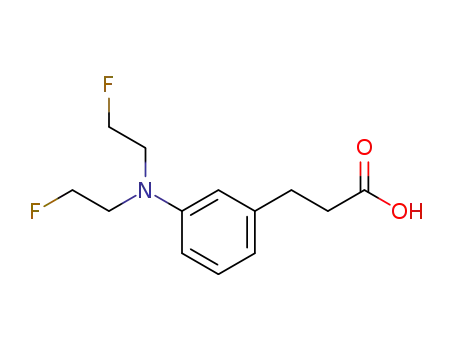 HYDROCINNAMIC ACID, m-(BIS(2-FLUOROETHYL)AMINO)-