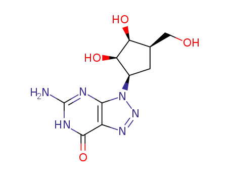 7H-1,2,3-Triazolo[4,5-d]pyrimidin-7-one,5-amino-3-[(1R,2R,3S,4R)-2,3-dihydroxy-4-(hydroxymethyl)cyclopentyl]-3,6-dihydro-,rel-