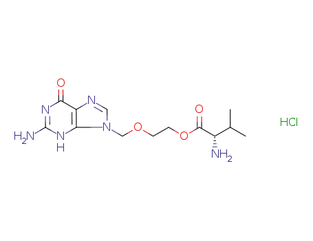 Molecular Structure of 136489-37-7 (Valacyclovir Hcl)