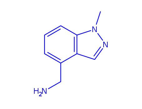 Molecular Structure of 1144044-68-7 ((1-Methyl-1H-indazol-4-yl)MethanaMine)