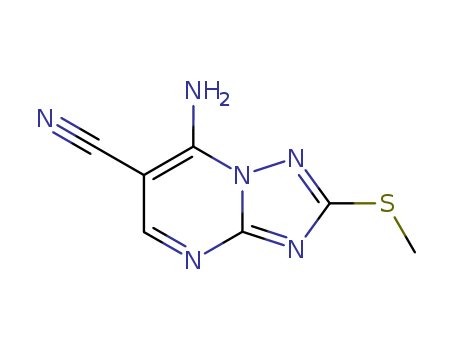 7-Amino-6-cyano-2-(methylthio)-1,2,4-triazolo(1,5-a)pyrimidine