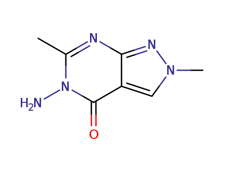 Molecular Structure of 114936-13-9 (5-AMINO-2,6-DIMETHYL-4,5-DIHYDRO-2H-PYRAZOLO[3,4-D]PYRIMIDIN-4-ONE)