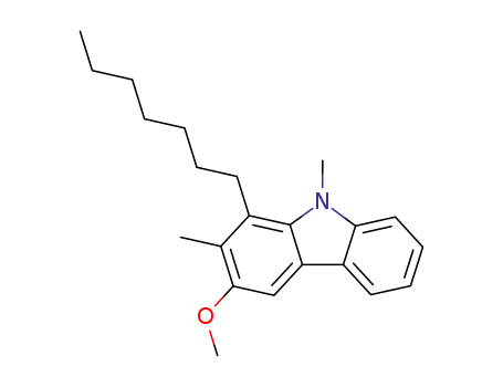 9H-Carbazole, 2,9-dimethyl-1-heptyl-3-methoxy-