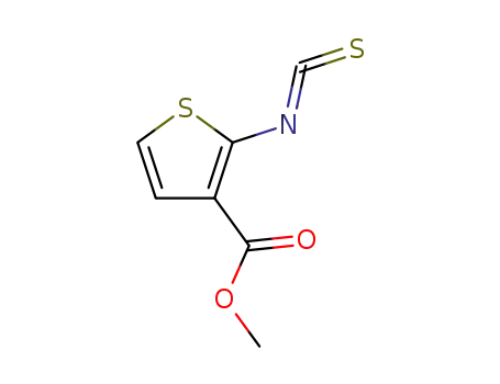 Molecular Structure of 126637-07-8 (METHYL-2-ISOTHIOCYANATOTHIOPHENE-3-CARBOXYLATE)